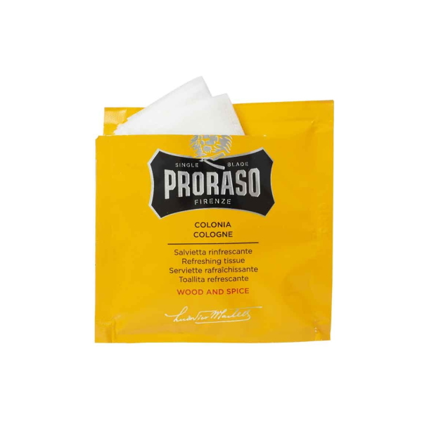 Proraso Refreshing Wipes Wood &amp; Spice 1-p