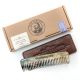 Captain Fawcett Horn Comb with Leather Case