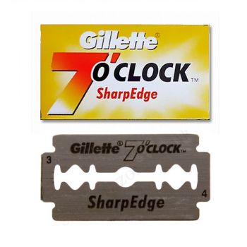 Gillette 7 O'clock Sharp Edge Double Edge Razor Blades