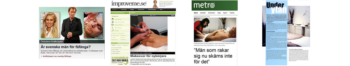 groomingstudio ansiktsbehandlingar för män